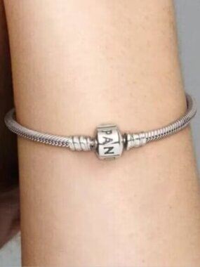 💝💞NWT Pandora Moments Snake Chain Bracelet For Charms Women's Modern